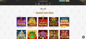 Tivoli Casinos officielle oversigt over alle spil
